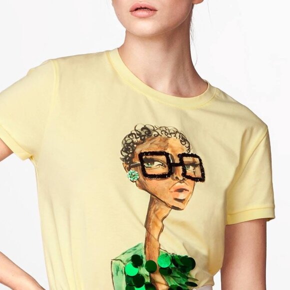 O'Blanc Memories Embroidery T-shirt - Picture 3 of 5